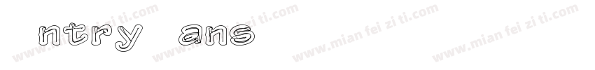 Antry Sans PERSONAL USE ONLY字体转换